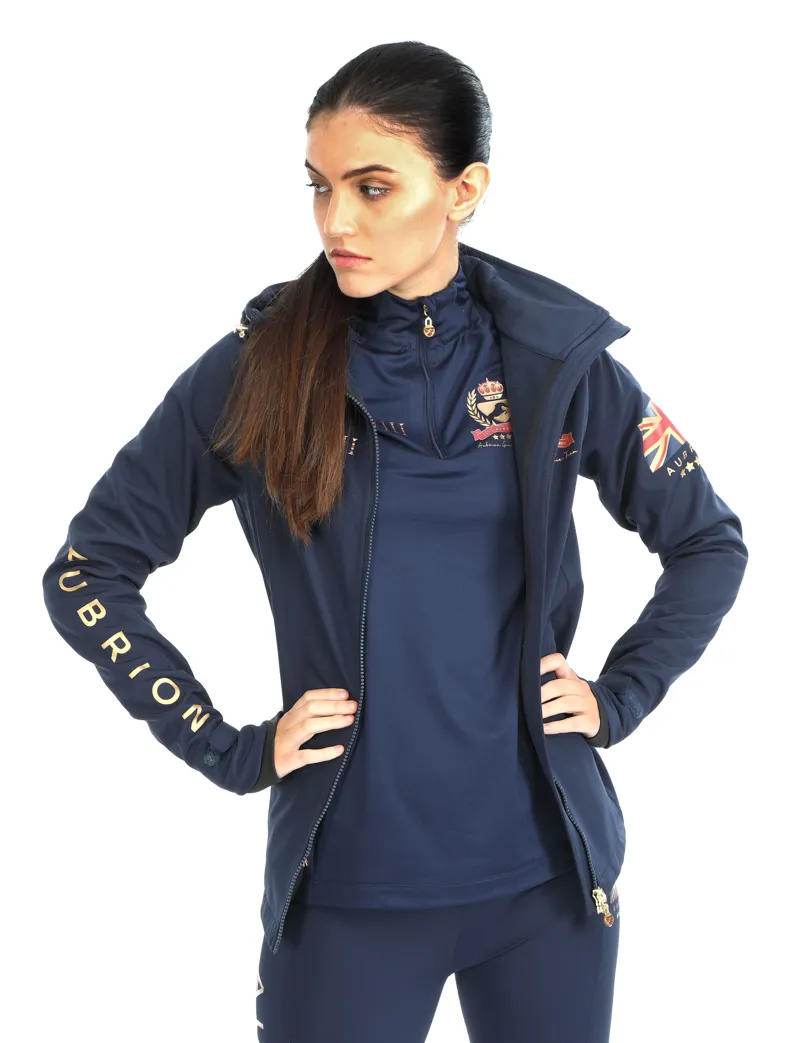 Shires Aubrion Team Softshell Jacket Ladies in Navy-9
